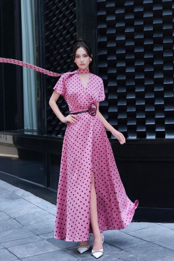 CV1116 CHÂN VÁY LỤA DÀI XẺ TÀ