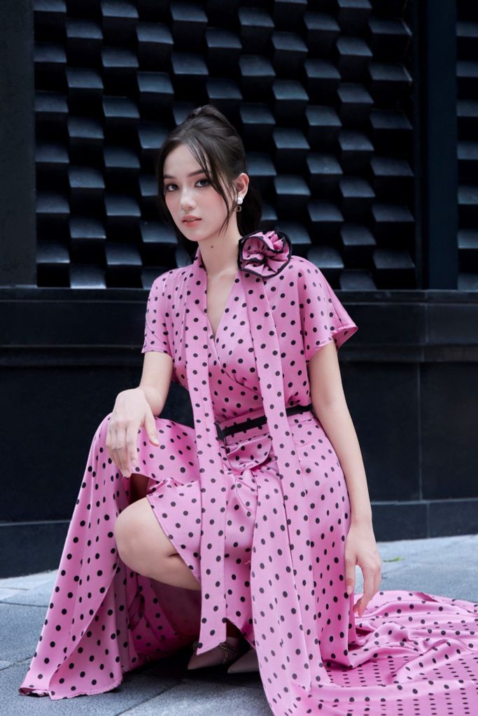 A1115 ÁO LỤA CỔ TIM