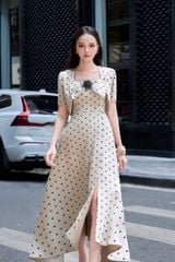 AK1110 ÁO KHOÁC TAY NGẮN CHẤM BI