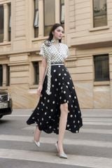 A1115 ÁO LỤA CỔ TIM