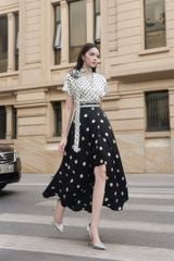 CV1116 CHÂN VÁY LỤA DÀI XẺ TÀ