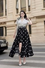 A1115 ÁO LỤA CỔ TIM