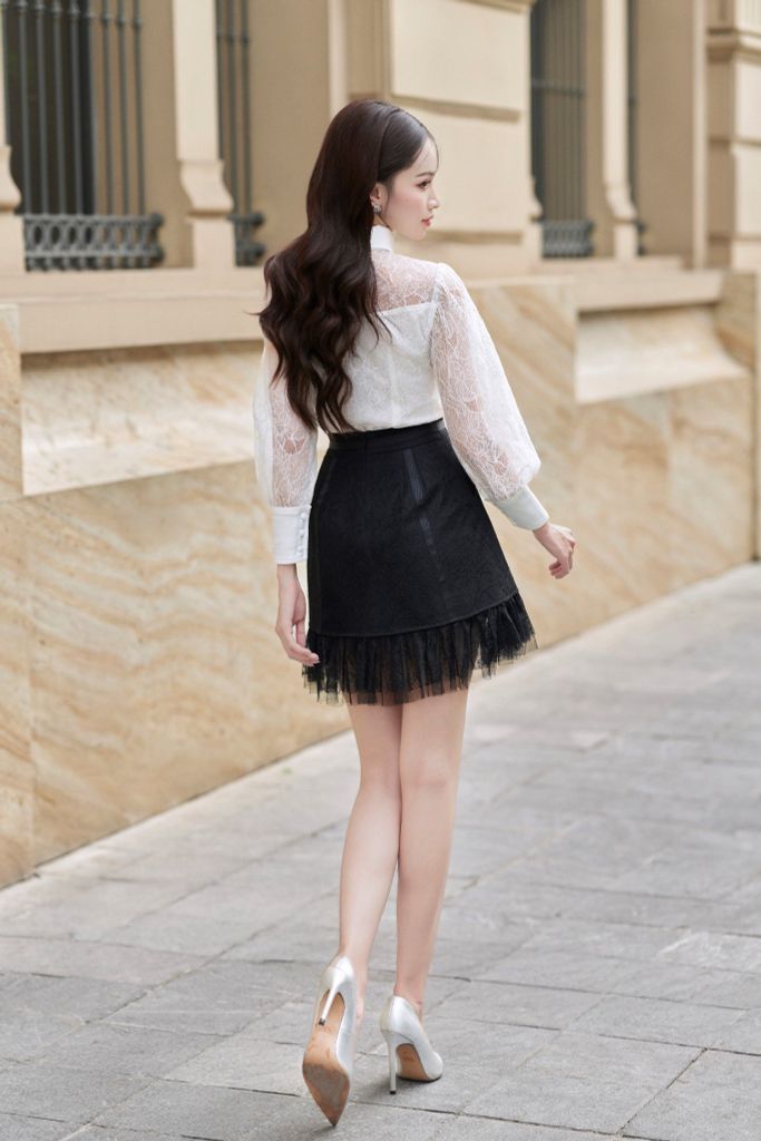 CV1113 CHÂN VÁY A REN NGẮN