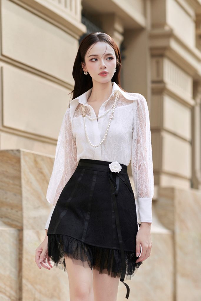 CV1113 CHÂN VÁY A REN NGẮN