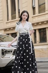 A1115 ÁO LỤA CỔ TIM