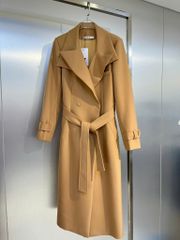 MT924 - Áo khoác măng tô dáng dài cổ 2 ve thiết kế khuy kim loại cao cấp