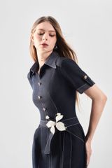 Đầm Cổ Tròn A-Line V1117