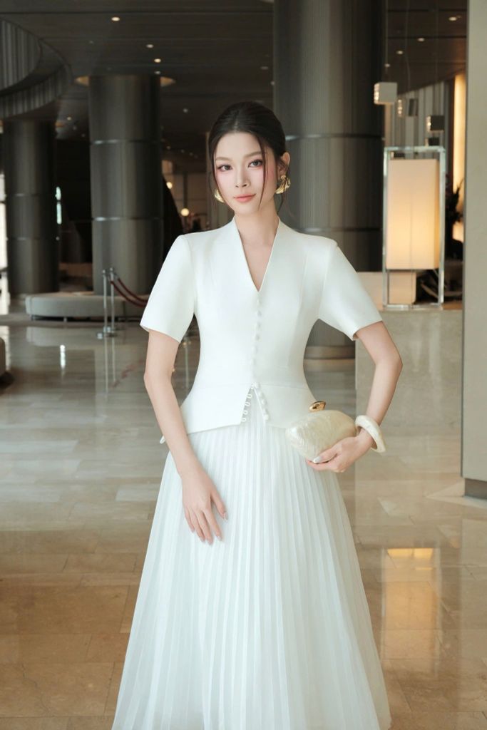 ĐẦM VESTON XẾP LY NHUYỄN CV0005