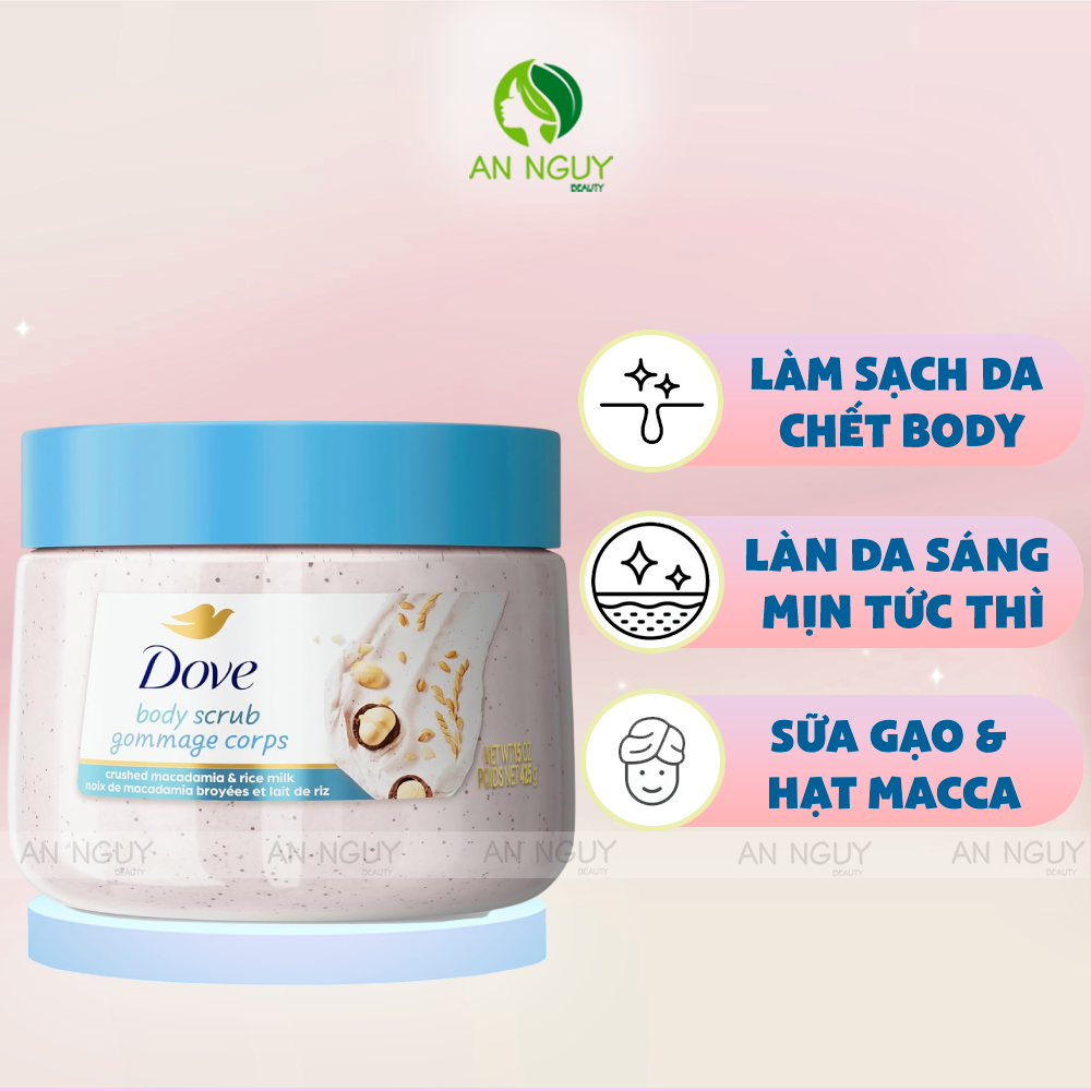 Tẩy Tế Bào Chết Dove Body Scrub Exfoliates And Deeply Nourishes For Smooth 425g