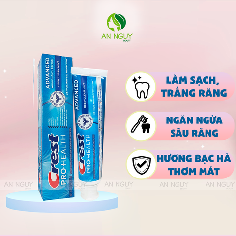 Kem Đánh Răng Crest Pro Health Deep Clean Mint Toothpaste 167g