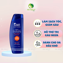Dầu Gội Xả Trị Gàu Head & Shoulders 2 In 1 Clinical Strength Giảm Ngứa Chuyên Sâu 400ml