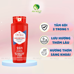 Sữa Tắm Và Dầu Gội Old Spice 2In1 High Endurance Crisp Scent 532ml