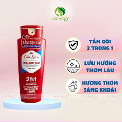 Sữa Tắm Và Dầu Gội Old Spice 2In1 High Endurance Crisp Scent 532ml