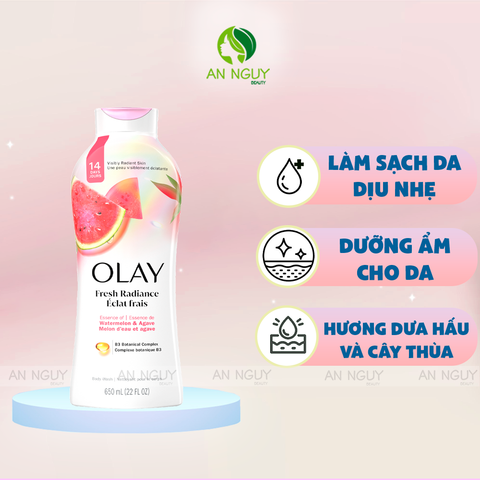 Sữa Tắm Olay Body Wash Lưu Hương Thơm Lâu 650ml (Hàng Mỹ Nhập Khẩu)