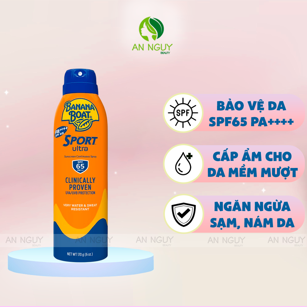 Xịt Chống Nắng Banana Boat Sport Ultra Clinically Proven 170g