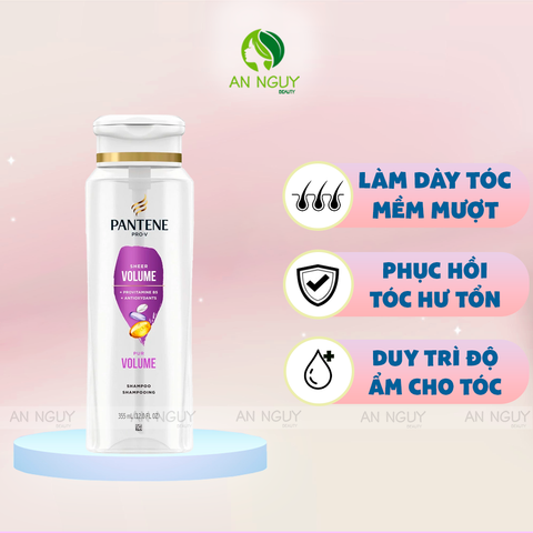 Dầu Gội Pantene PRO-V Sheer Volume 355ml (Hàng Mỹ Nhập Khẩu)