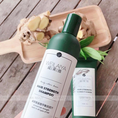 Bộ Gội Xả Weilaiya Ginger Hair Strength Shampoo & Conditioner Gừng Trắng, Giảm Rụng, Kích Mọc Tóc (Trắng)