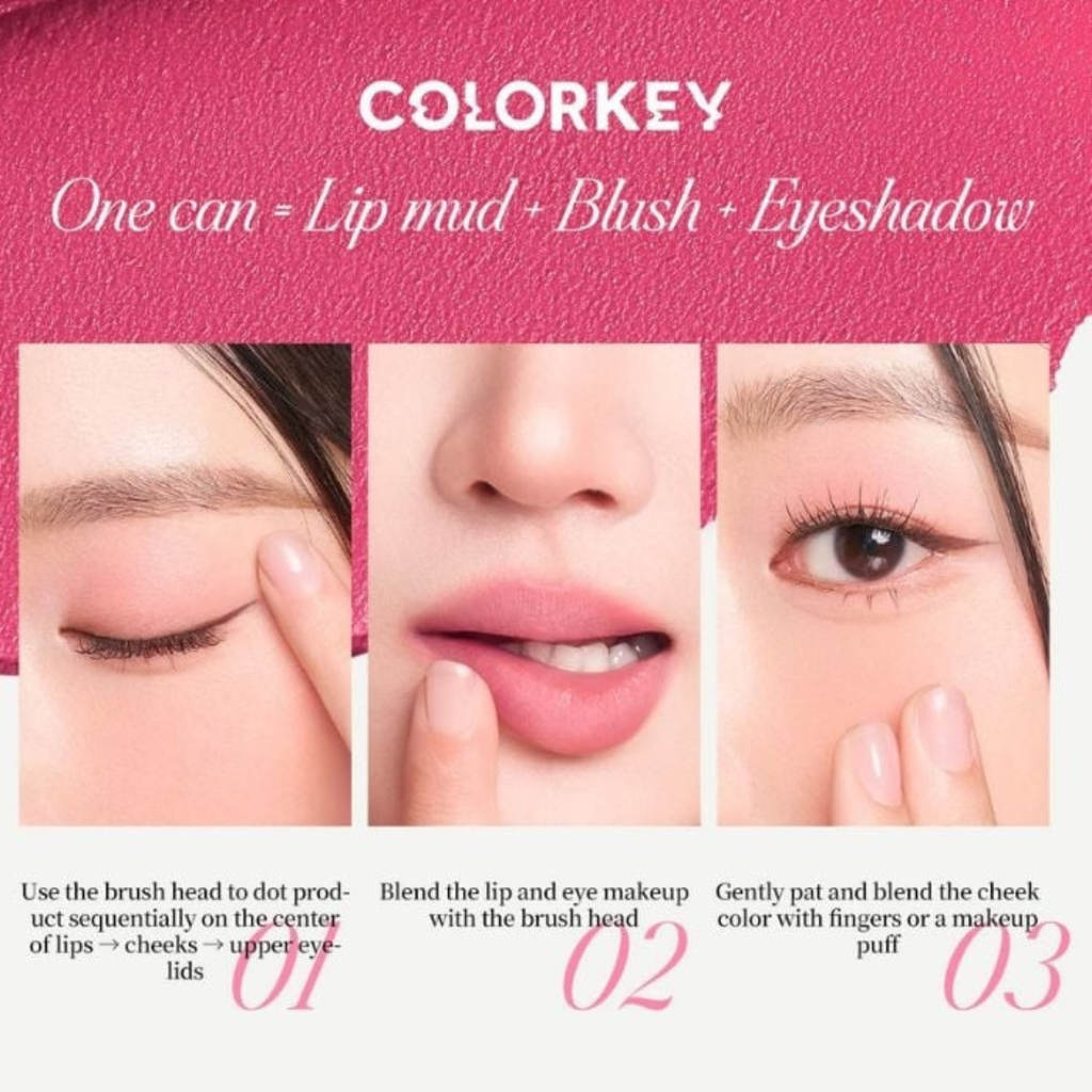 Son Bùn Đa Năng Dạng Hũ Colorkey Bouncy Creamy Multi-Purpose Mud 4.5g