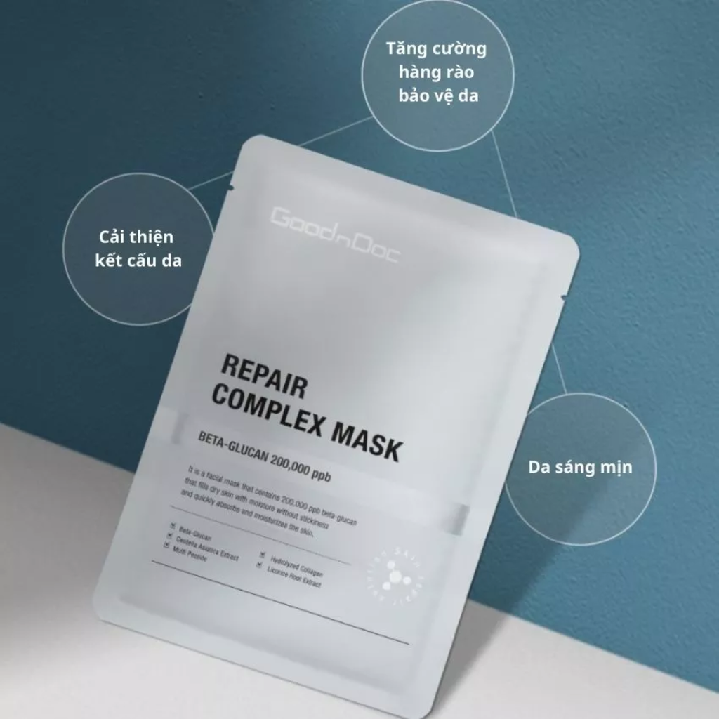 Mặt Nạ GoodnDoc Repair Complex Mask Dưỡng Ẩm, Tái Tạo Da 25ml