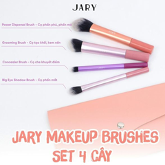 Bộ Cọ Trang Điểm Jary Makeup Brush Set Nhiều Mẫu Có Túi Đựng