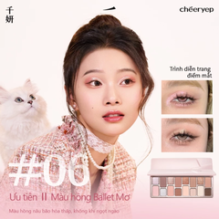 Bảng Phấn Mắt 16 Ô Qianyan Cheeryep True Colors Staring 14.5g
