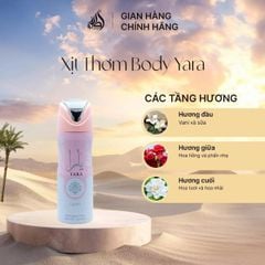 Xịt Khử Mùi Lattafa Body Perfumed Spray 200ml