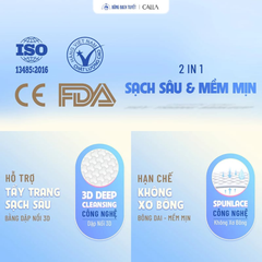 Bông Tẩy Trang Calla Skin Cleansing Cotton 3D Round (Tròn 3D)