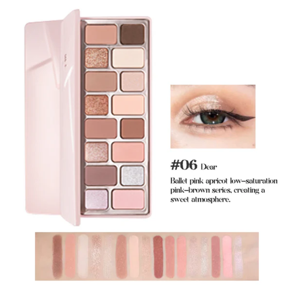 Bảng Phấn Mắt 16 Ô Qianyan Cheeryep True Colors Staring 14.5g