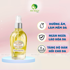 Dầu Dưỡng Thể Hạnh Nhân L'Occitane Almond Supple Skin Oil Làm Mềm, Phục Hồi Da Săn Mịn 100ml