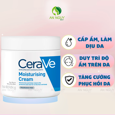 Kem Dưỡng Ẩm Cerave Moisturising Cream Dành Cho Da Khô