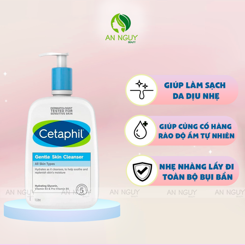 Sữa Rửa Mặt Cetaphil Cleanser Làm Sạch Dịu Nhẹ Cho Da Nhạy Cảm (Mẫu Mới)