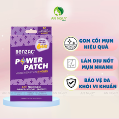 Miếng Dán Mụn Benzac 3 In 1 Power Patch Bảo Vệ Và Ngăn Ngừa Mụn 12 Miếng