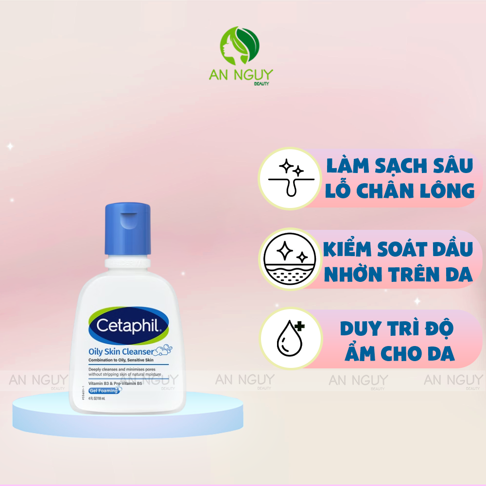 Sữa Rửa Mặt Cetaphil Oily Skin Cleanser Dành Cho Da Hỗn Hợp Đến Da Dầu