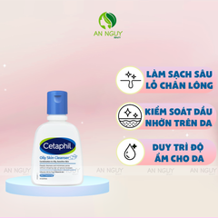 Sữa Rửa Mặt Cetaphil Oily Skin Cleanser Dành Cho Da Hỗn Hợp Đến Da Dầu
