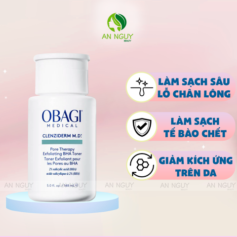 Dung Dịch Tẩy Tế Bào Chết Obagi BHA 2% Clenziderm MD Pore Therapy Exfoliating BHA Toner