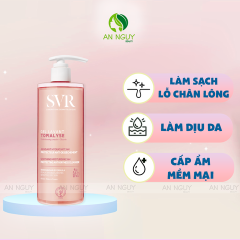 Gel Rửa Mặt SVR Topialyse Gel Lavant Dành Cho Da Khô, Nhạy Cảm