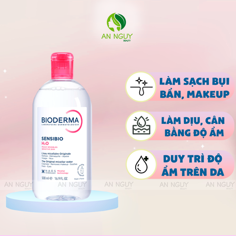 Nước Tẩy Trang Bioderma Sensibio H2O Cho Da Thường, Khô, Nhạy Cảm