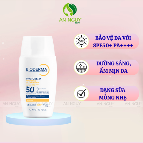 Kem Chống Nắng Bioderma Photoderm XDefense Ultra-Fluid SPF50+ PA++++ Bảo Vệ Da Toàn Diện 40ml