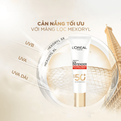 Kem Chống Nắng L'Oreal Paris UV Defender Invisible Resist Daily Sunscreen SPF50+PA++++ 30ml