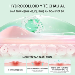 Miếng Dán Mụn Lanbena Invisible Acne Pimple Patch Night Use Hỗ Trợ Giảm Mụn, Làm Dịu Da 39 Miếng