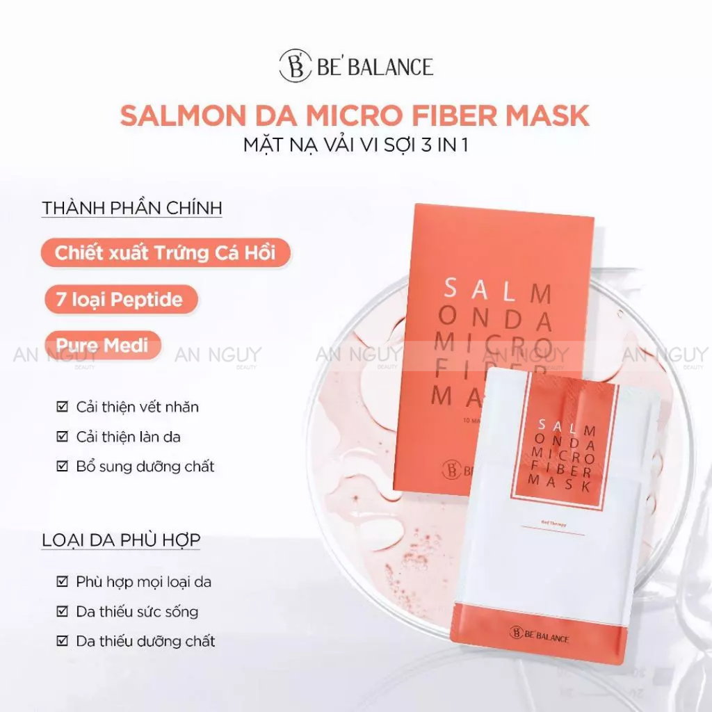 Mặt Nạ Vải Vi Sợi  3 In 1 Be’Balance Pro B5 Micro Fiber Mask 30g