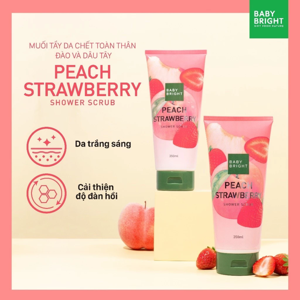 Tẩy Tế Bào Chết Toàn Thân Baby Bright Shower Scrub 350ml