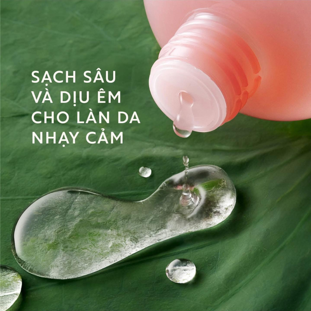 Nước Tẩy Trang Cocoon Sen Hậu Giang Lotus Soothing Micellar Water Cho Da Rất Nhạy Cảm 500ml