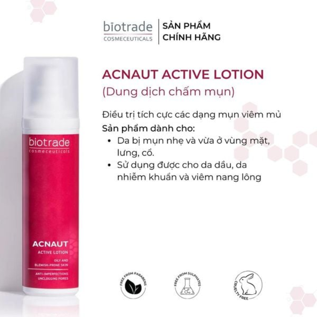 Dung Dịch Chấm Mụn Hoạt Tính Biotrade Acnaut Active Lotion 15ml