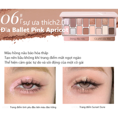 Bảng Phấn Mắt 16 Ô Qianyan Cheeryep True Colors Staring 14.5g