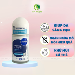 Lăn Khử Mùi Nivea Derma Control Micro Hyaluron Dưỡng Sáng 50ml
