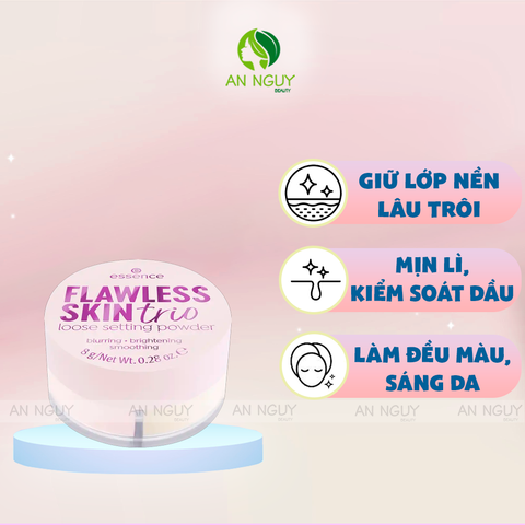 Phấn Phủ Bột 3 Màu Essence Flawless Skin Trio Loose Setting Powder 10