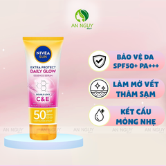 Serum Chống Nắng Dưỡng Thể Nivea Extra Protect Daily Glow Essence Serum SPF50 PA+++, Sáng Mịn Đều Màu 180ml