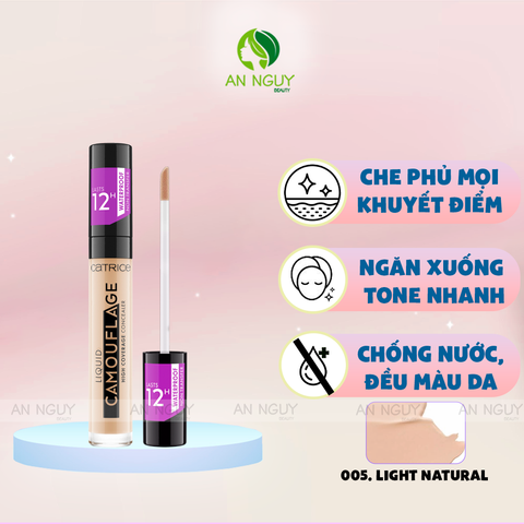 Kem Che Khuyết Điểm Catrice Liquid Camouflage High Coverage Concealer 5ml