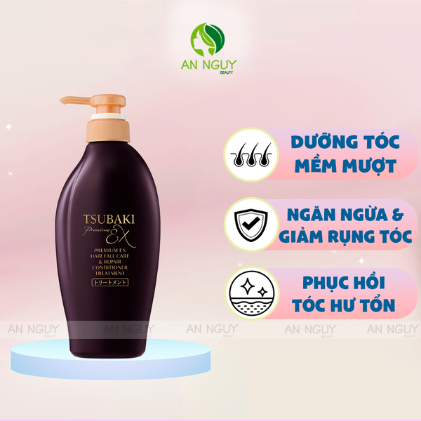 Dầu Xả Tsubaki Premium EX Hair Fall Care & Repair Conditioner Treatment Phục Hồi, Ngăn Gãy Rụng 450ml
